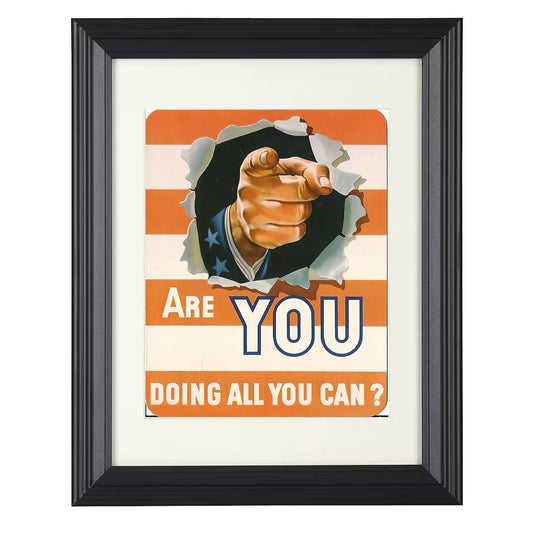 Uncle Sam – Patriotic Recruitment Message unframed semi-gloss poster print