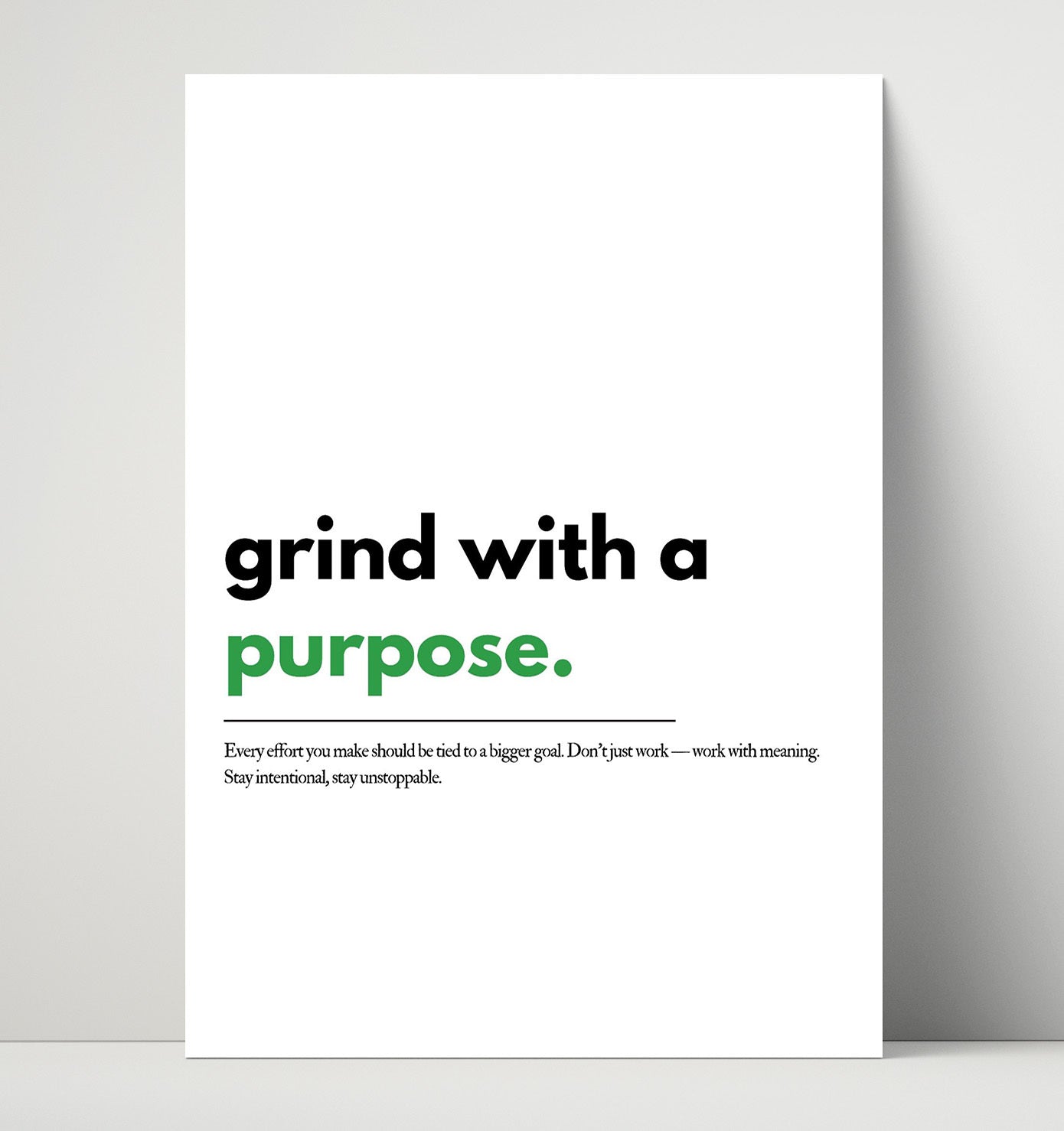 Grind with A Purpose Vintage Wall Art 16x20 Unframed Print motivational quote wall art print – Inspirational Quote Wall Art decor