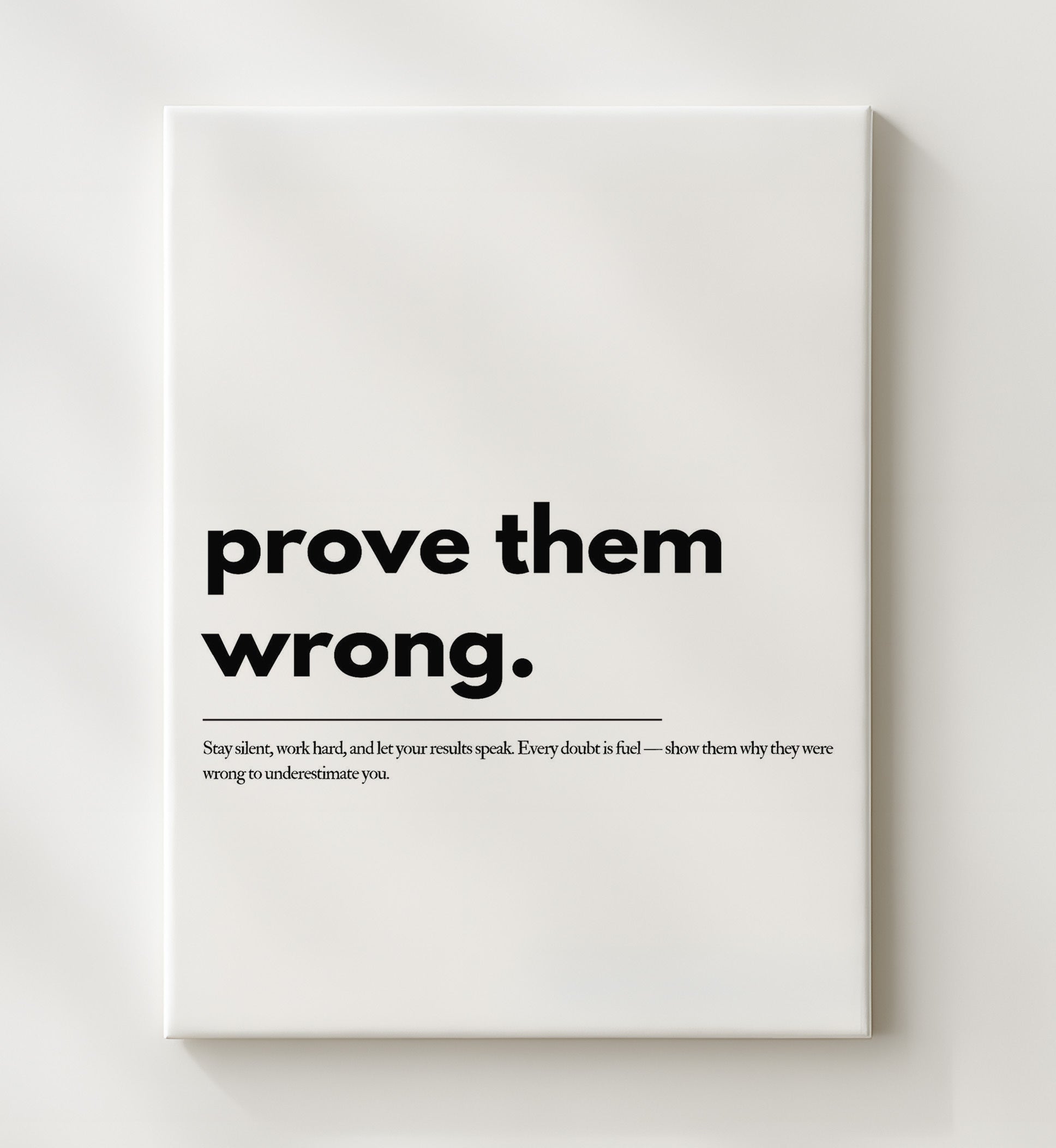 Prove Them Wrong Vintage Wall Art 20x24 Canvas motivational quote wall art print – Inspirational Quote Wall Art decor