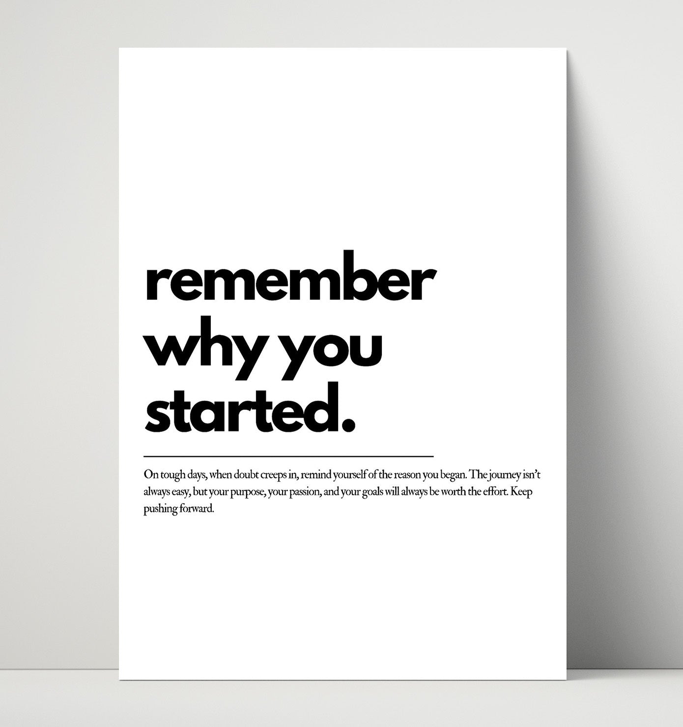 Remember Why You Started Vintage Wall Art 16x20 Unframed Print motivational quote wall art print – Inspirational Quote Wall Art decor