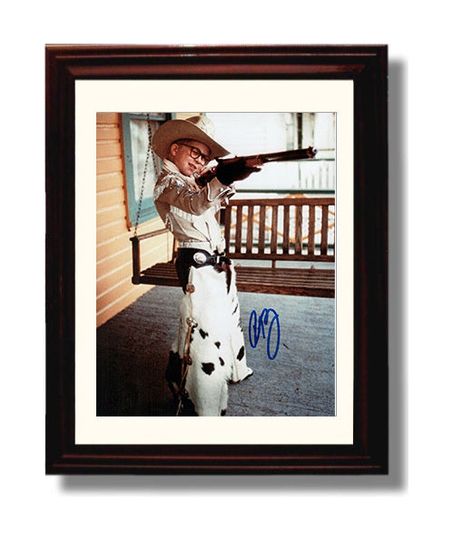 A Christmas Story - Peter Billingsley Ralphie Cowboy BB Gun Kid movie wall art 8x10 Beveled Frame