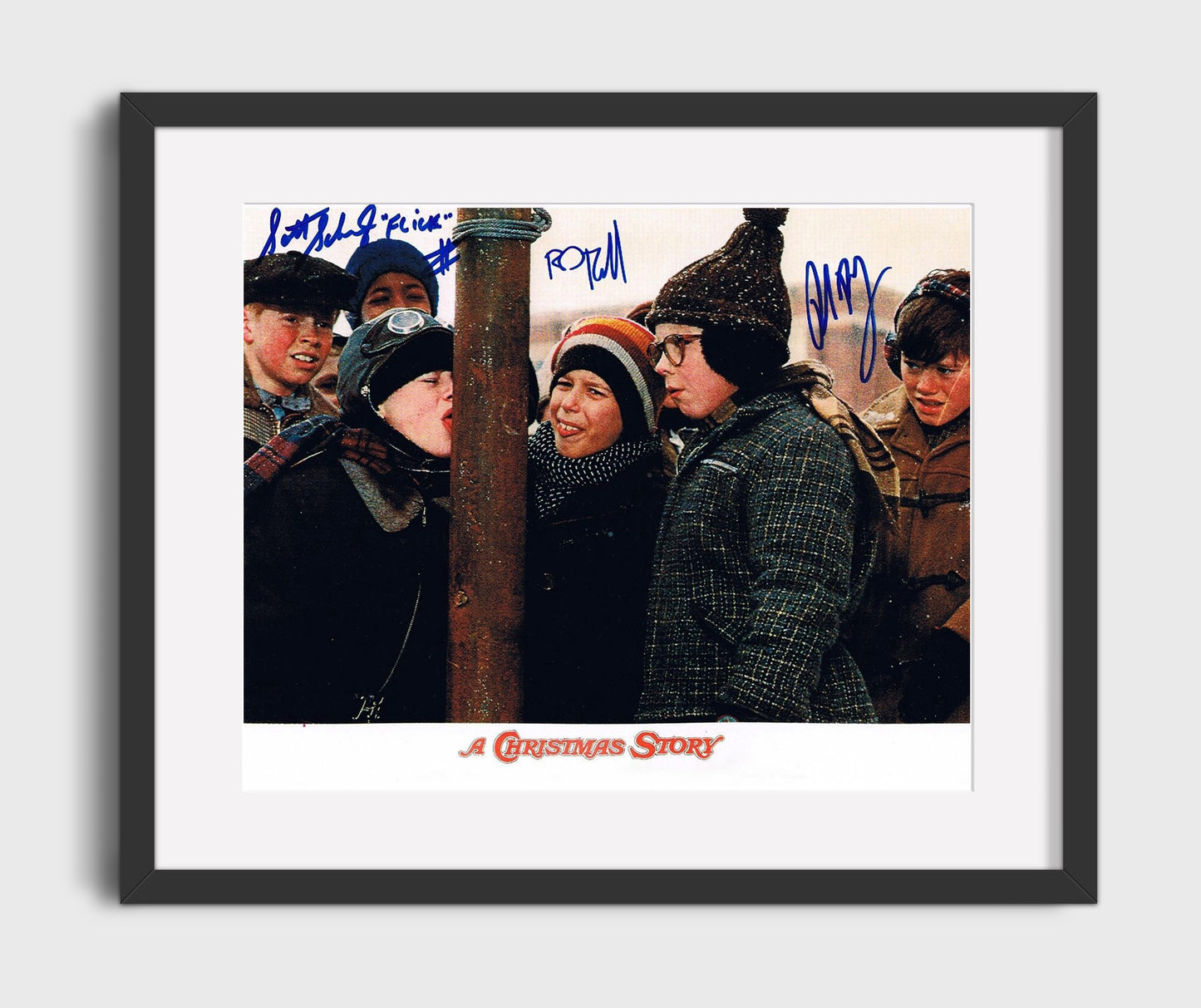A Christmas Story - Peter Billingsley - Ralphie Parker - Frozen tongue dare Vintage Movie Wall Art - 16x20 Gallery Frame movie decor