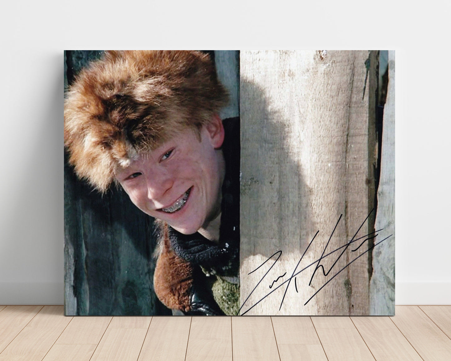 A Christmas Story - Zack Ward - Scut Farkus - Fur Hat Braces Photograph movie wall art 16x20 Unframed Print