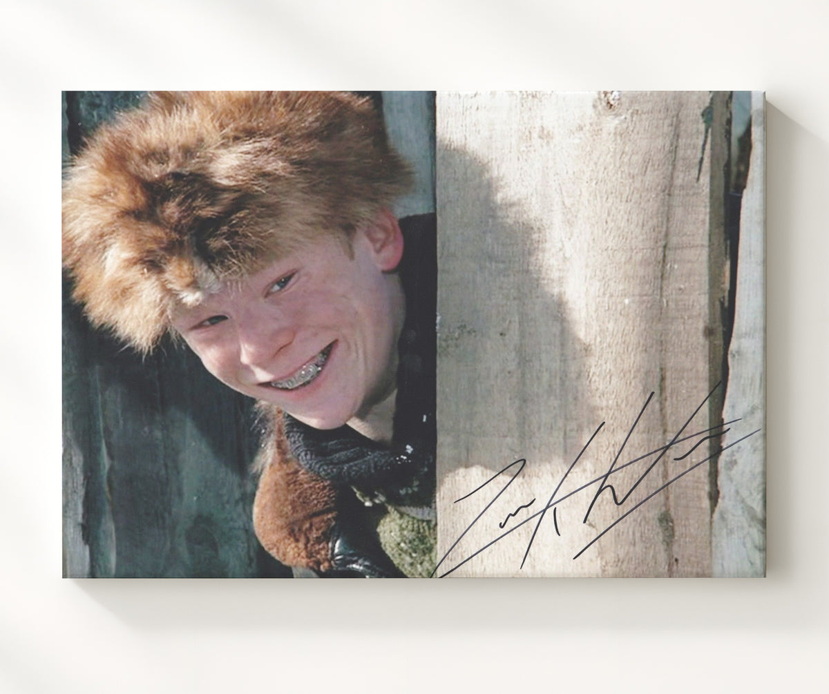 A Christmas Story - Zack Ward - Scut Farkus - Fur Hat Braces Photograph movie wall art 20x24 Canvas