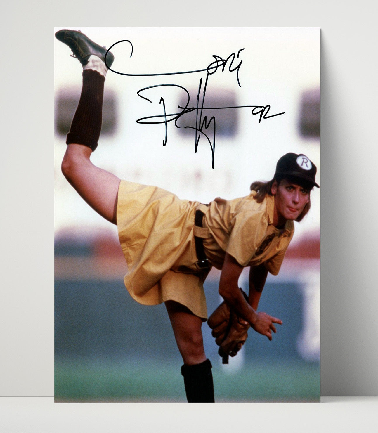 A League of Their Own - Lori Petty Baseball Pitcher Windup Classic Scene movie wall art 16x20 Unframed Print