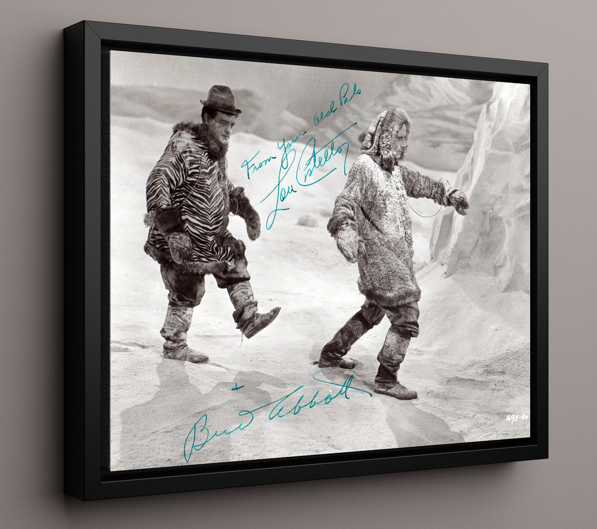 Abbott and Costello - Bud Abbott Lou Costello Arctic Comedy March movie wall art 16x20 Framed Canvas