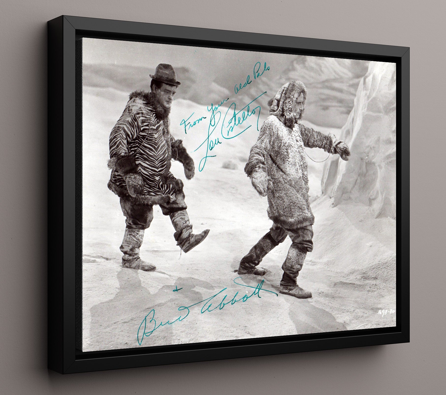 Abbott and Costello - Bud Abbott Lou Costello Arctic Comedy March movie wall art 16x20 Framed Canvas