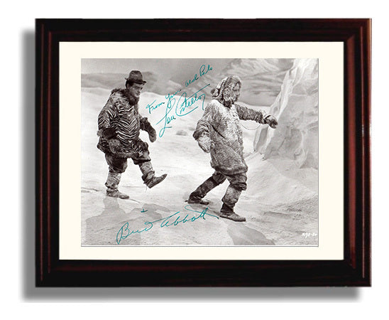 Abbott and Costello - Bud Abbott Lou Costello Arctic Comedy March movie wall art 8x10 Beveled Frame