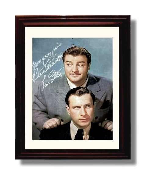 Abbott and Costello - Lou Costello Comedy Duo Classic Studio Look movie wall art 8x10 Beveled Frame