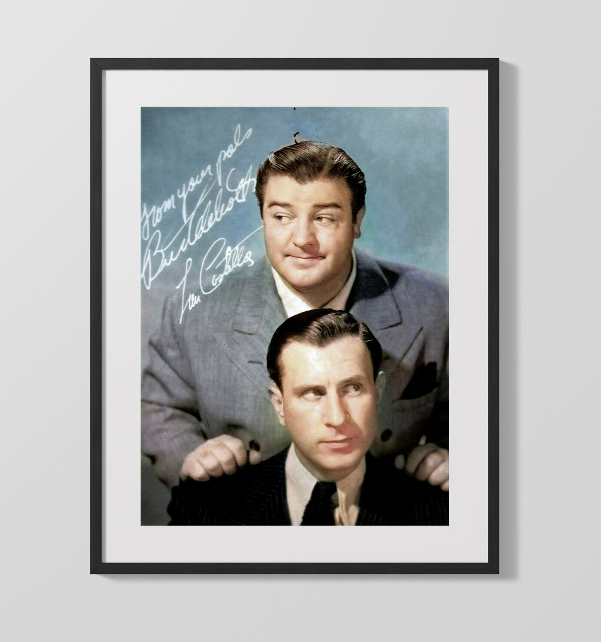 Abbott and Costello - Lou Costello Comedy Duo Classic Studio Look movie wall art 16x20 Gallery Frame