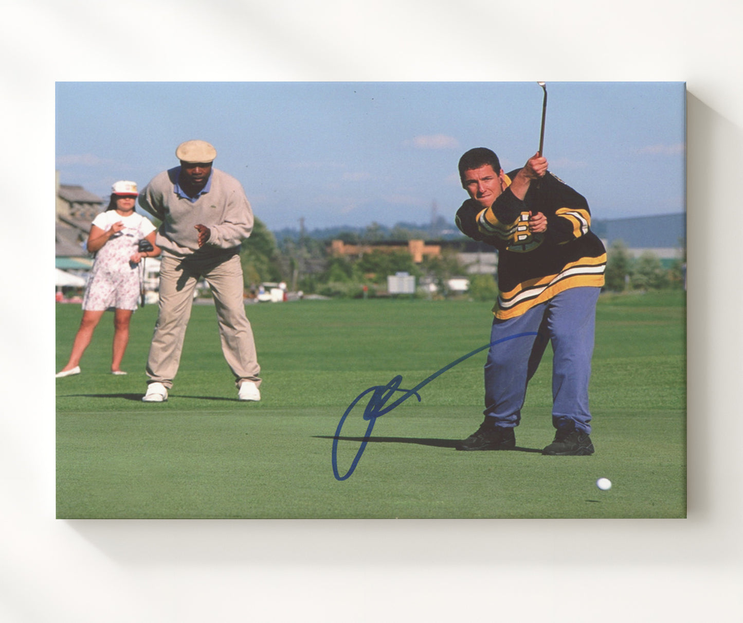 Adam Sandler - Happy Gilmore - Swing Hard and Laugh Harder Vintage Movie Wall Art - 20x24 Canvas movie decor