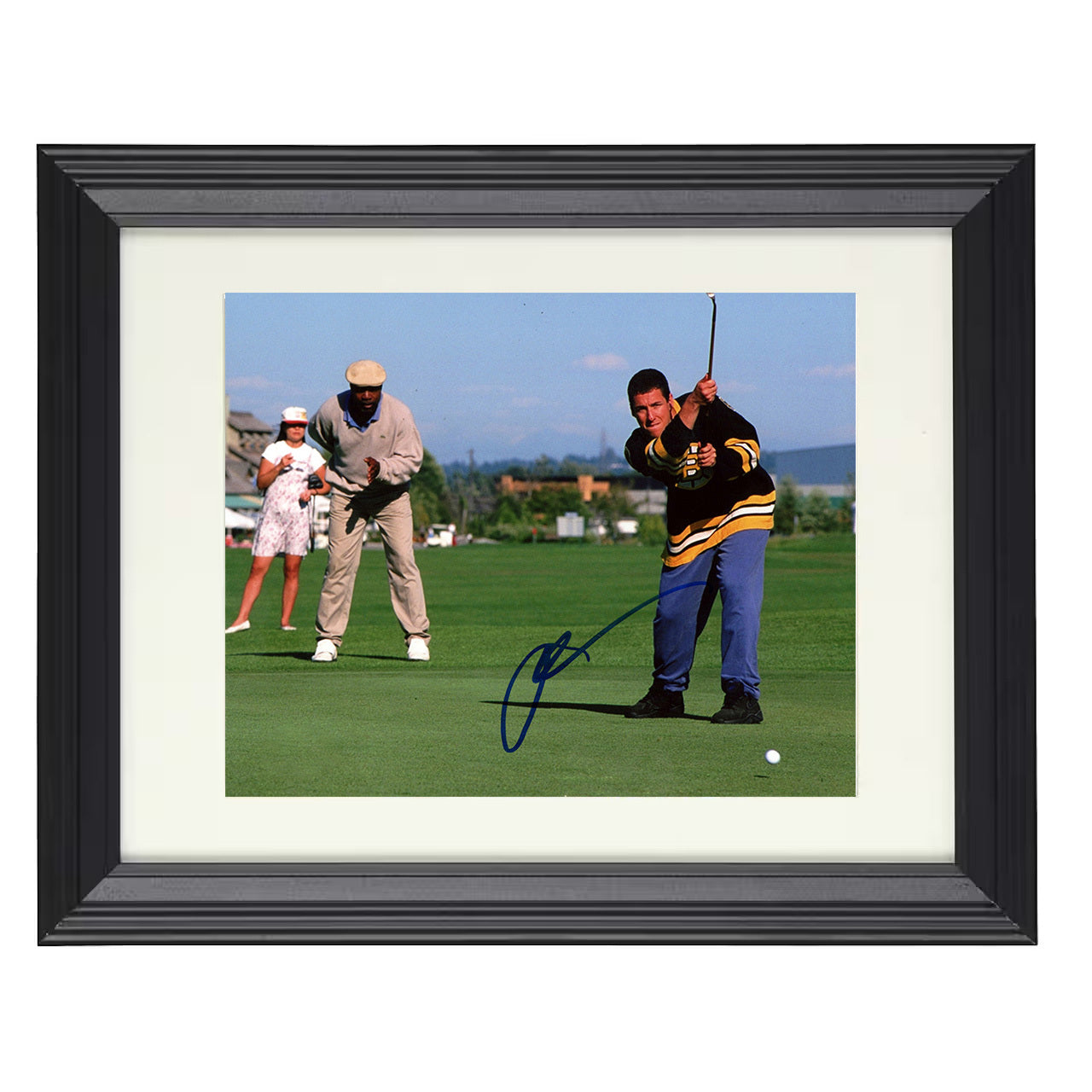 Adam Sandler – Happy Gilmore Laugh Harder Image – 8x10 black beveled framed movie wall art