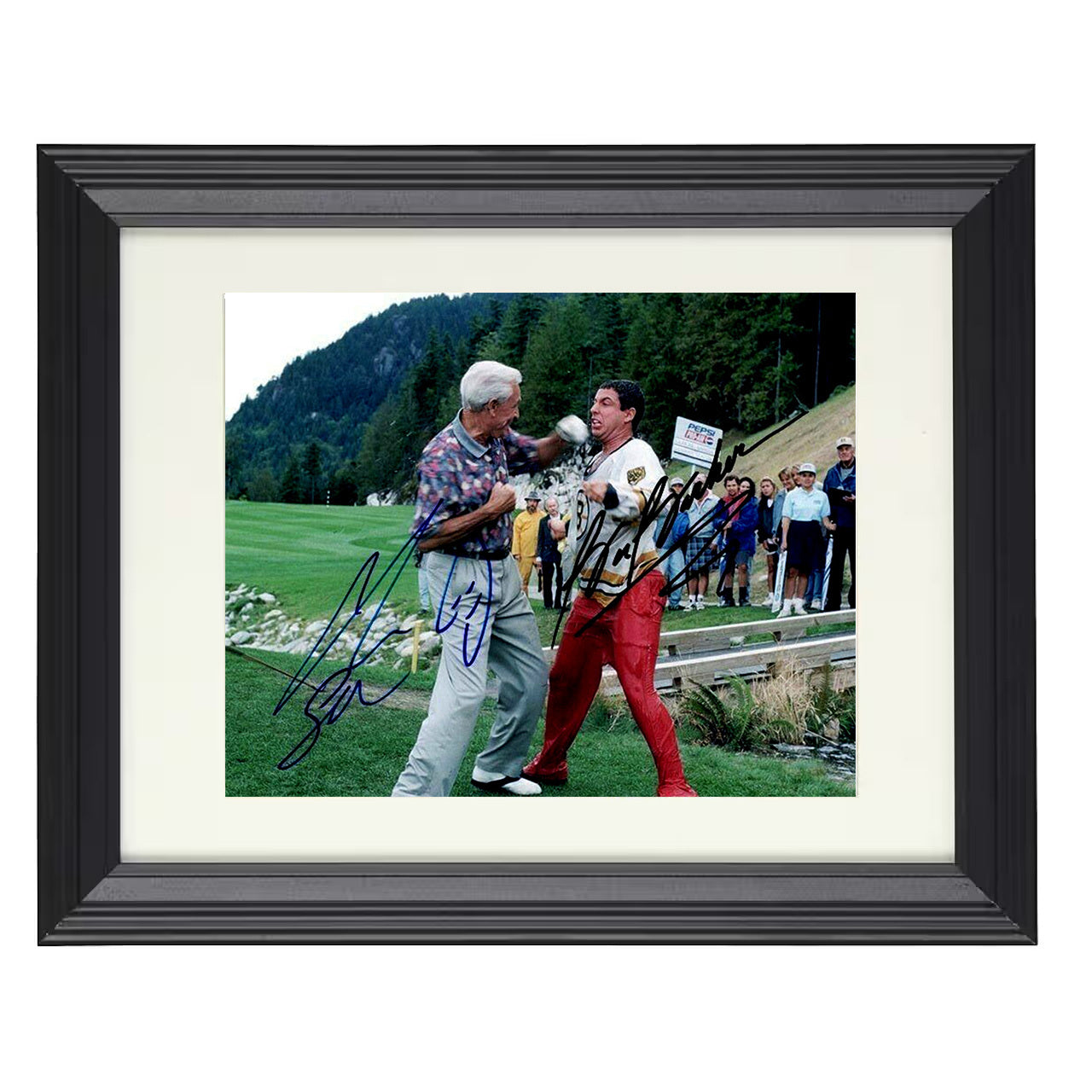 Adam Sandler and Bob Barker – Fight Club Image – 8x10 black beveled framed movie wall art
