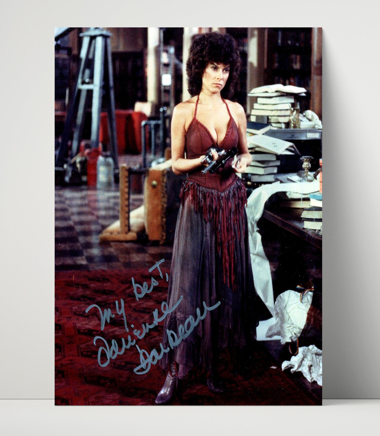 Adrienne Barbeau - Swamp Thing Alice Cable Gun Scene Vintage Movie Wall Art - 16x20 Unframed Print movie decor