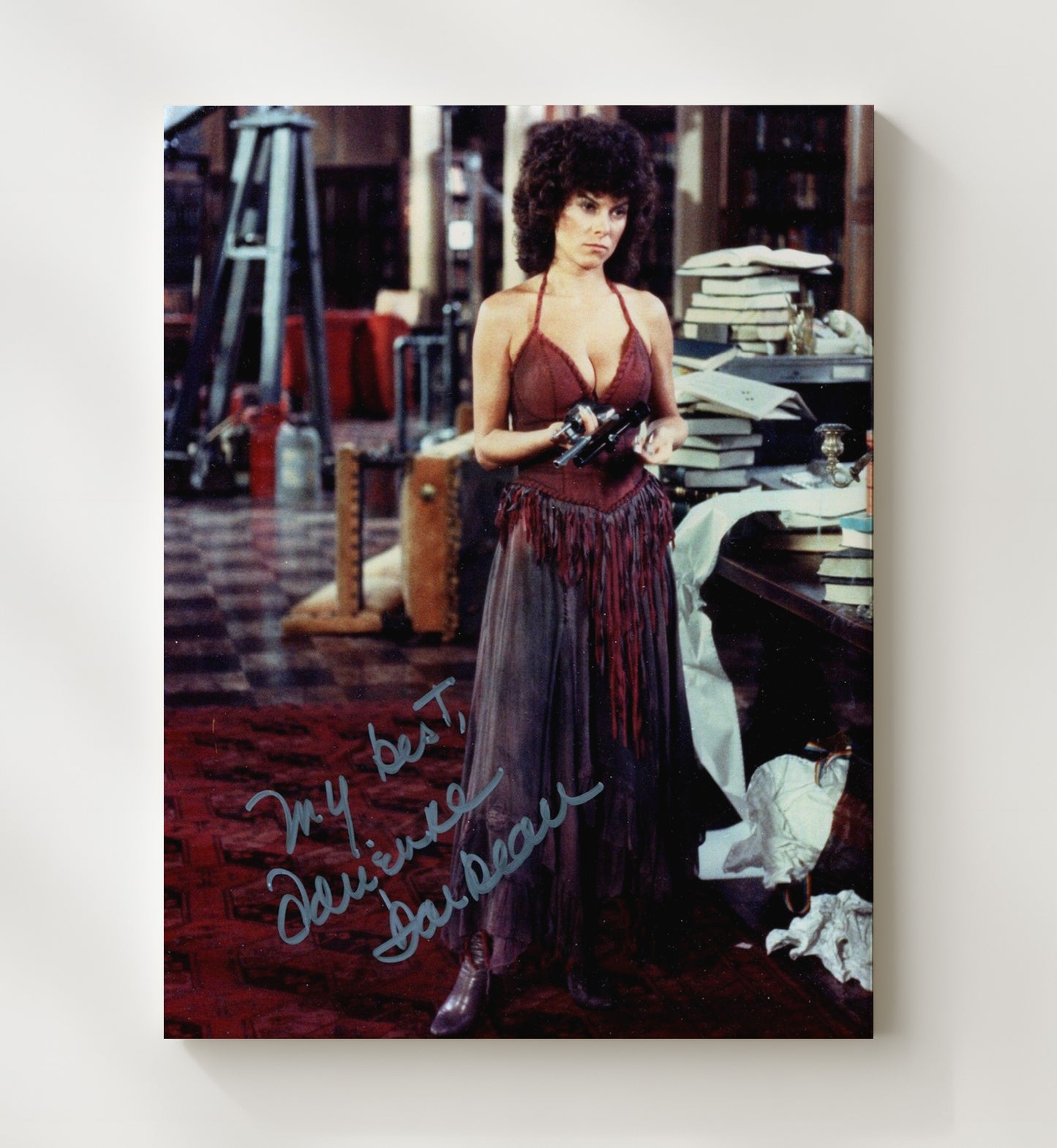 Adrienne Barbeau - Swamp Thing Alice Cable Gun Scene movie wall art 20x24 Canvas