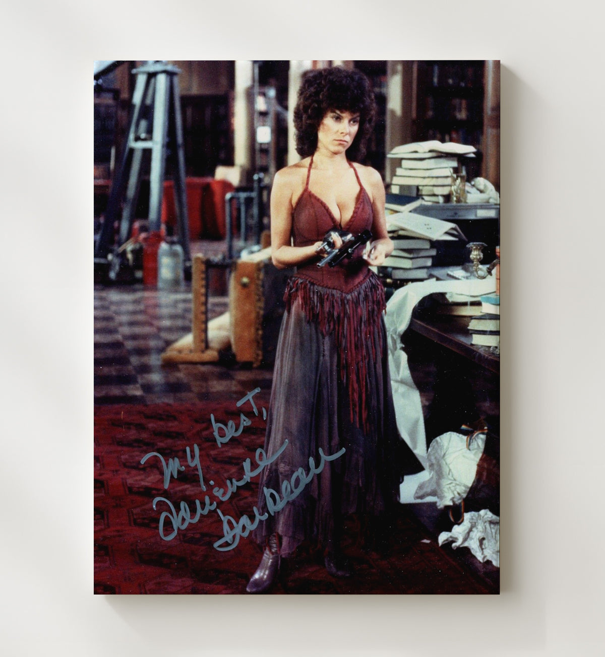 Adrienne Barbeau - Swamp Thing Alice Cable Gun Scene movie wall art 20x24 Canvas