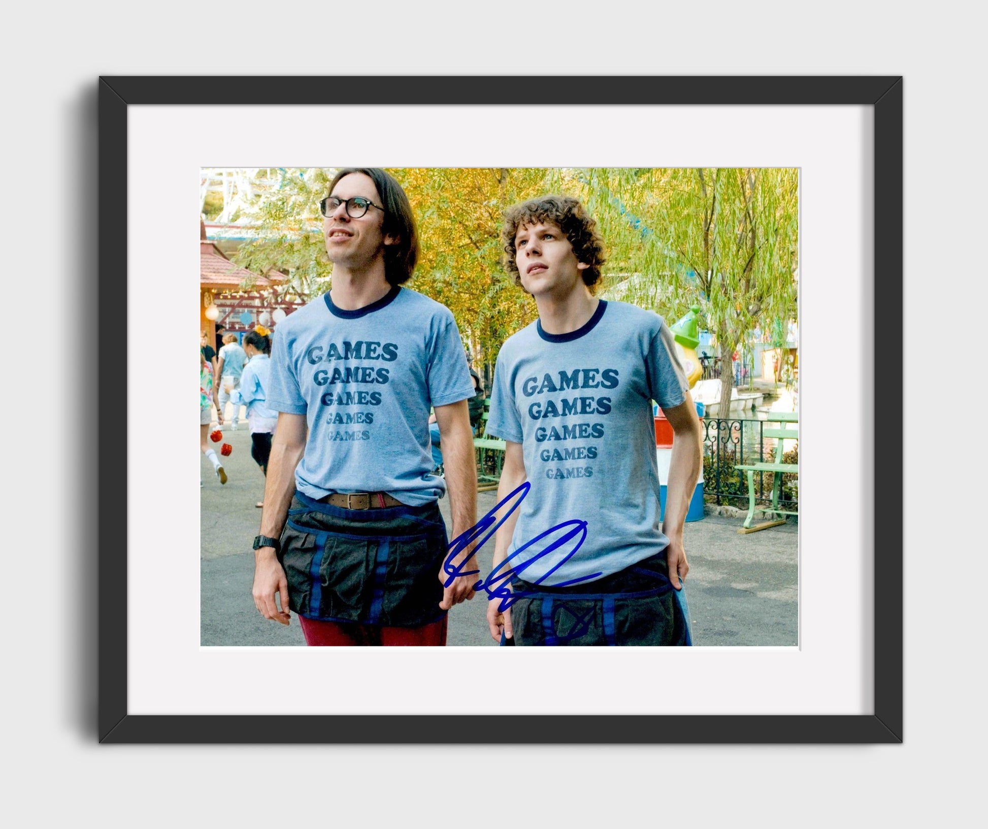 Adventureland - Martin Starr - Joel - Games shirt theme park uniform Vintage Movie Wall Art - 16x20 Gallery Frame movie decor
