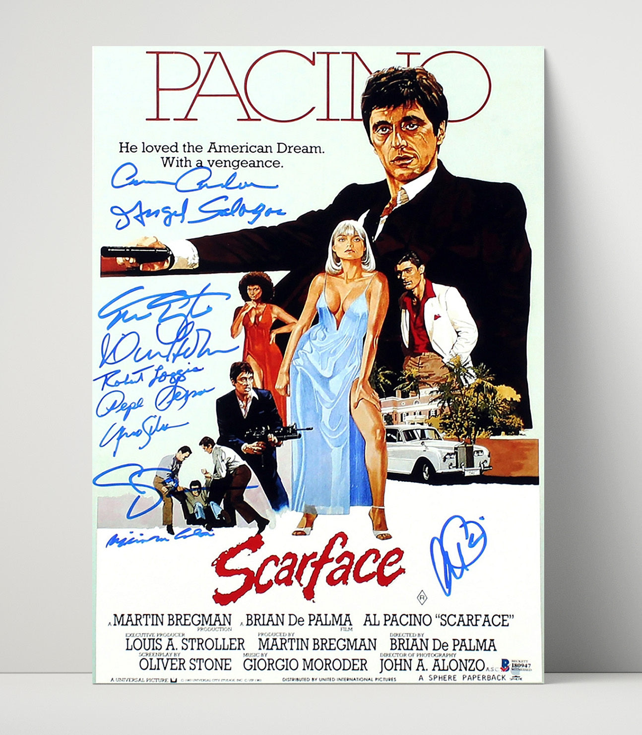 Al Pacino - Scarface Cast Poster movie wall art 16x20 Unframed Print
