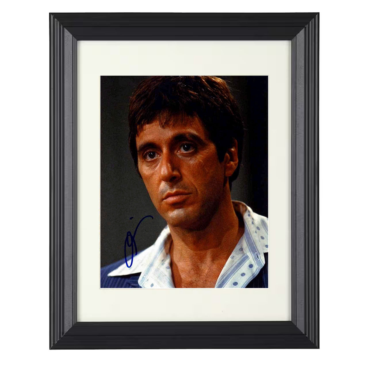 Al Pacino – Scarface Tony Montana Image – 8x10 black beveled framed movie wall art