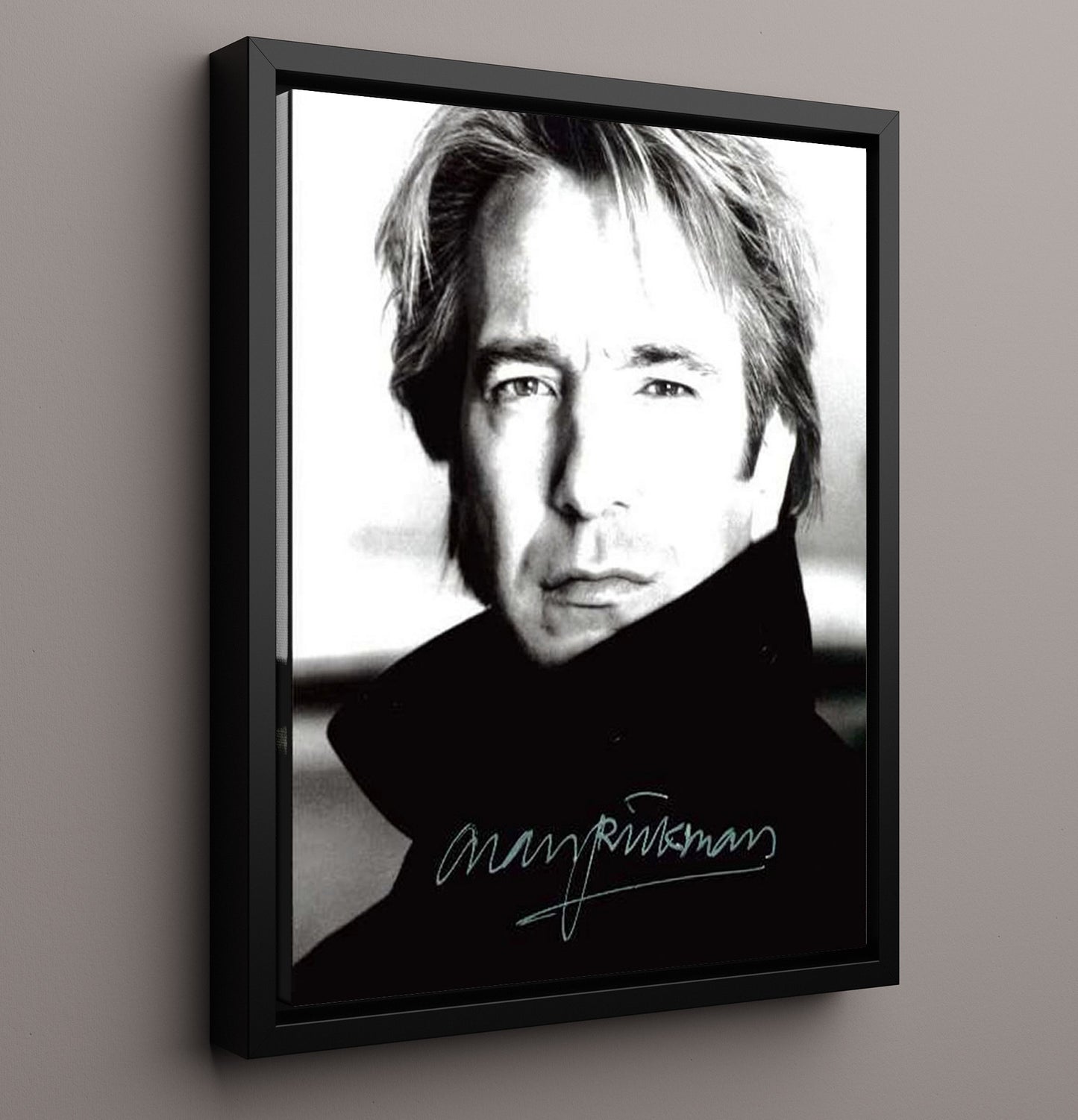 Alan Rickman - Dark Elegance movie wall art 16x20 Framed Canvas