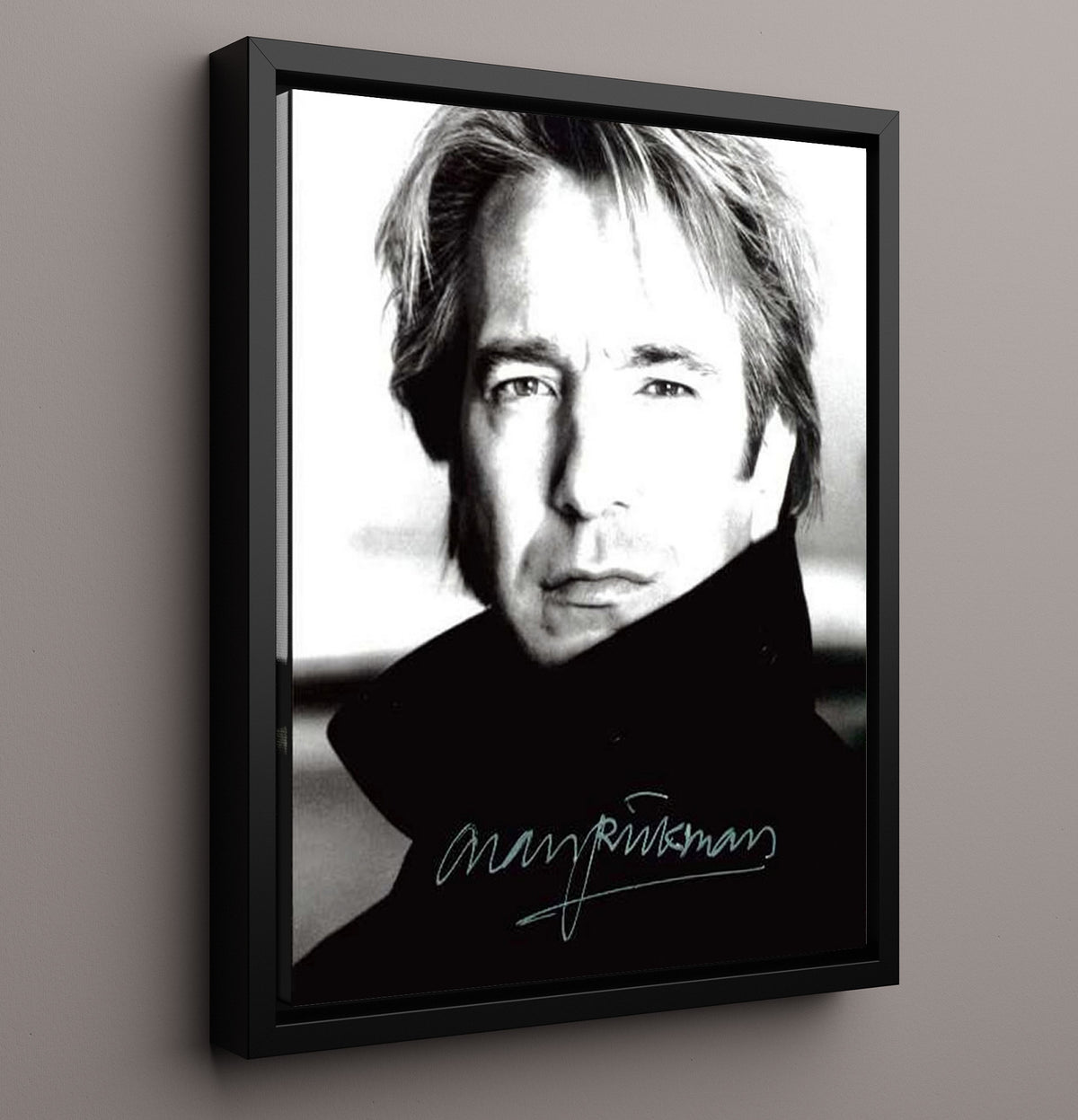 Alan Rickman - Dark Elegance movie wall art 16x20 Framed Canvas