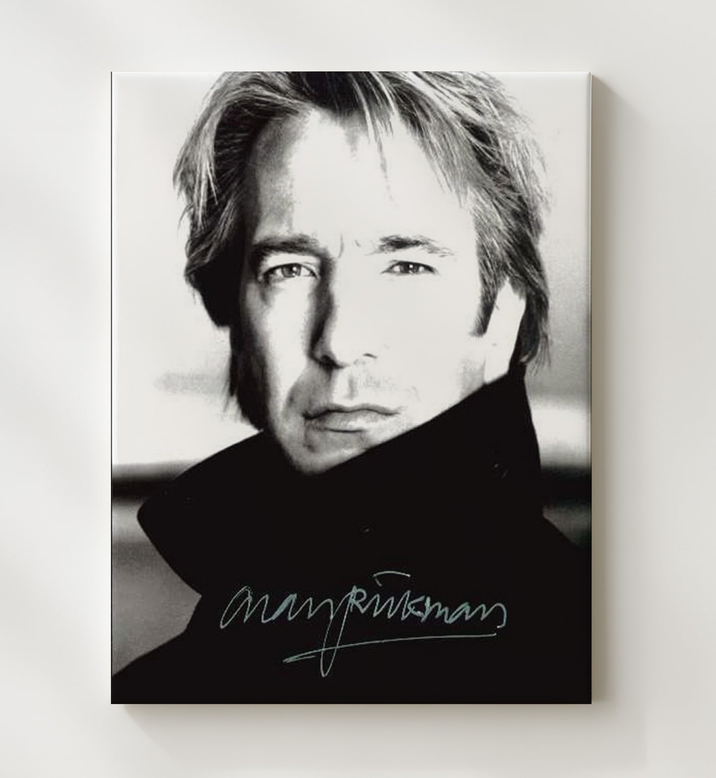 Alan Rickman - Dark Elegance Vintage Movie Wall Art - 20x24 Canvas movie decor