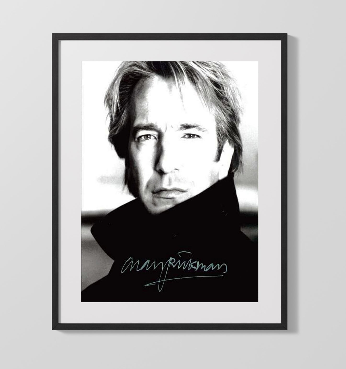 Alan Rickman - Dark Elegance Vintage Movie Wall Art - 16x20 Gallery Frame movie decor
