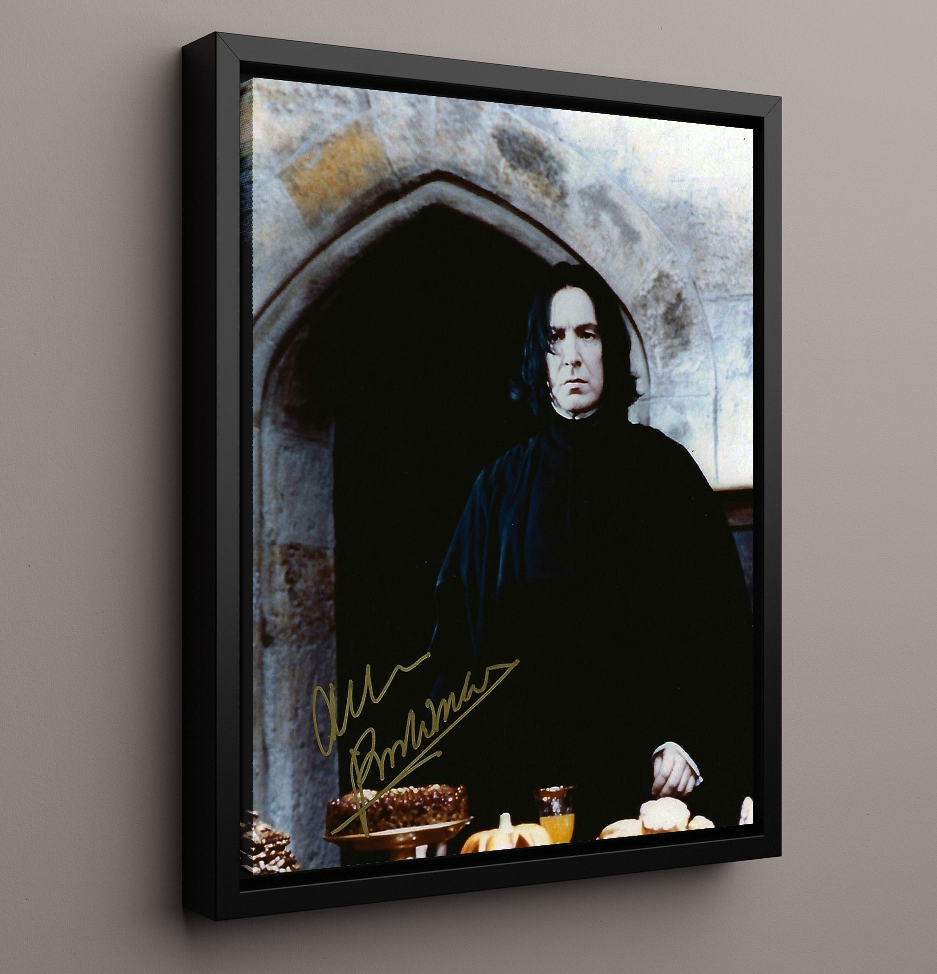 Alan Rickman - Potions Master Vintage Movie Wall Art - 16x20 Framed Canvas movie decor