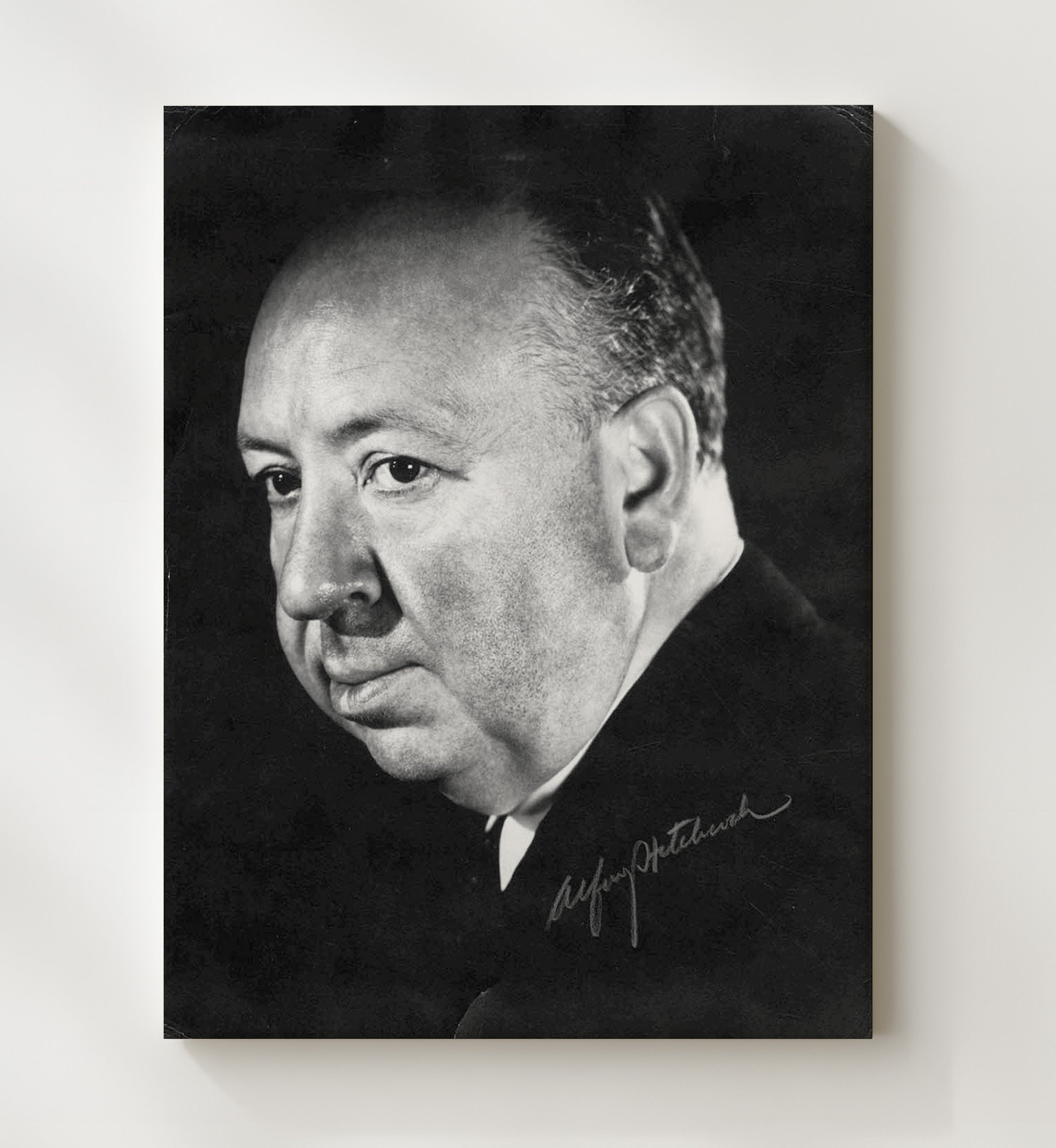 Alfred Hitchcock - Alfred Hitchcock Legendary Thriller Director Vintage Movie Wall Art - 20x24 Canvas movie decor