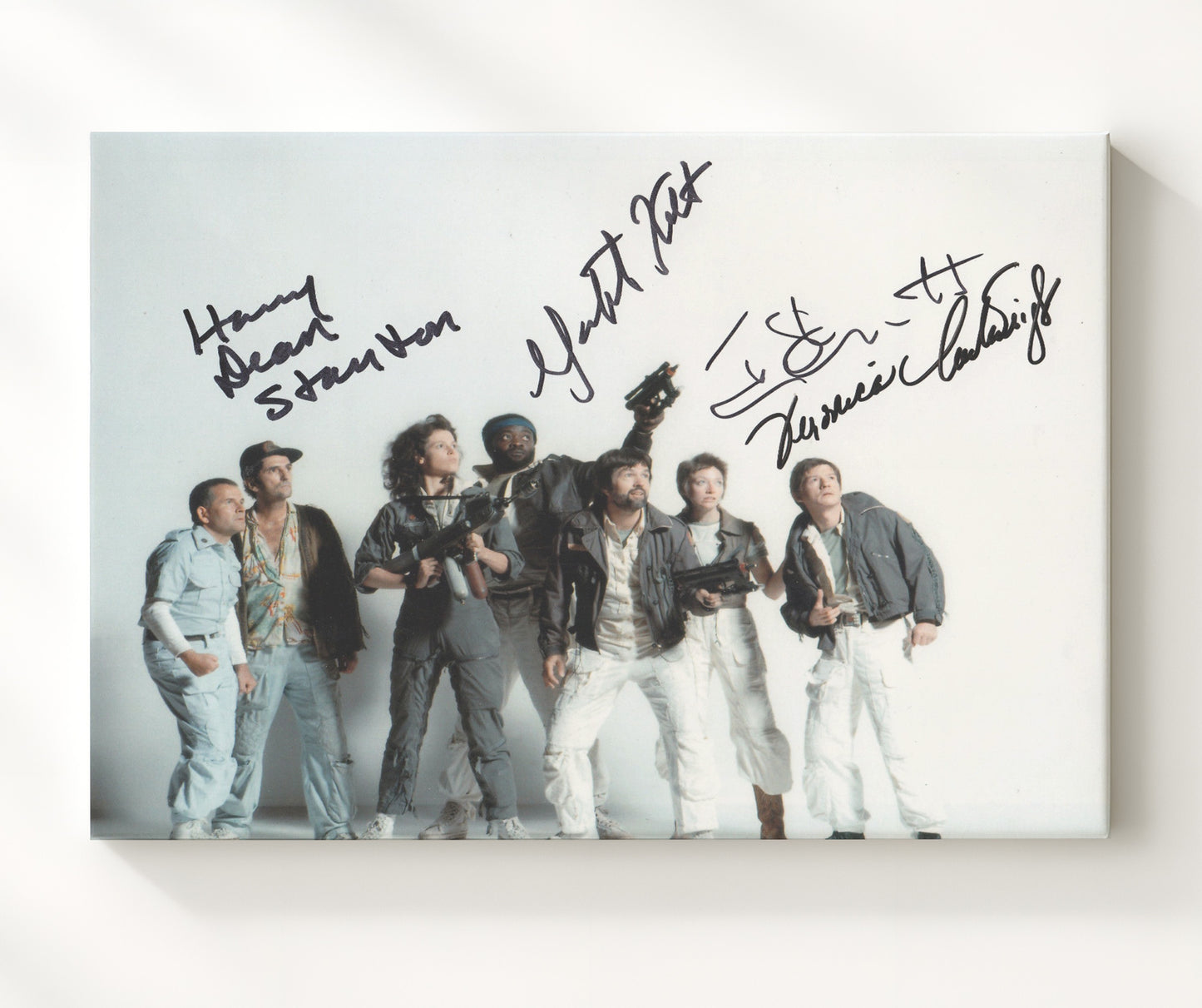 Aliens Cast - Aliens - Squad Goals in Space Vintage Movie Wall Art - 20x24 Canvas movie decor