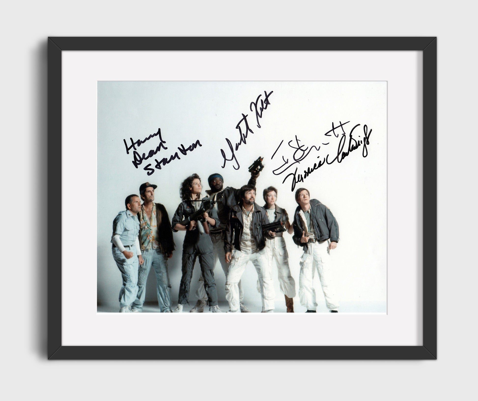 Aliens Cast - Aliens - Squad Goals in Space Vintage Movie Wall Art - 16x20 Gallery Frame movie decor