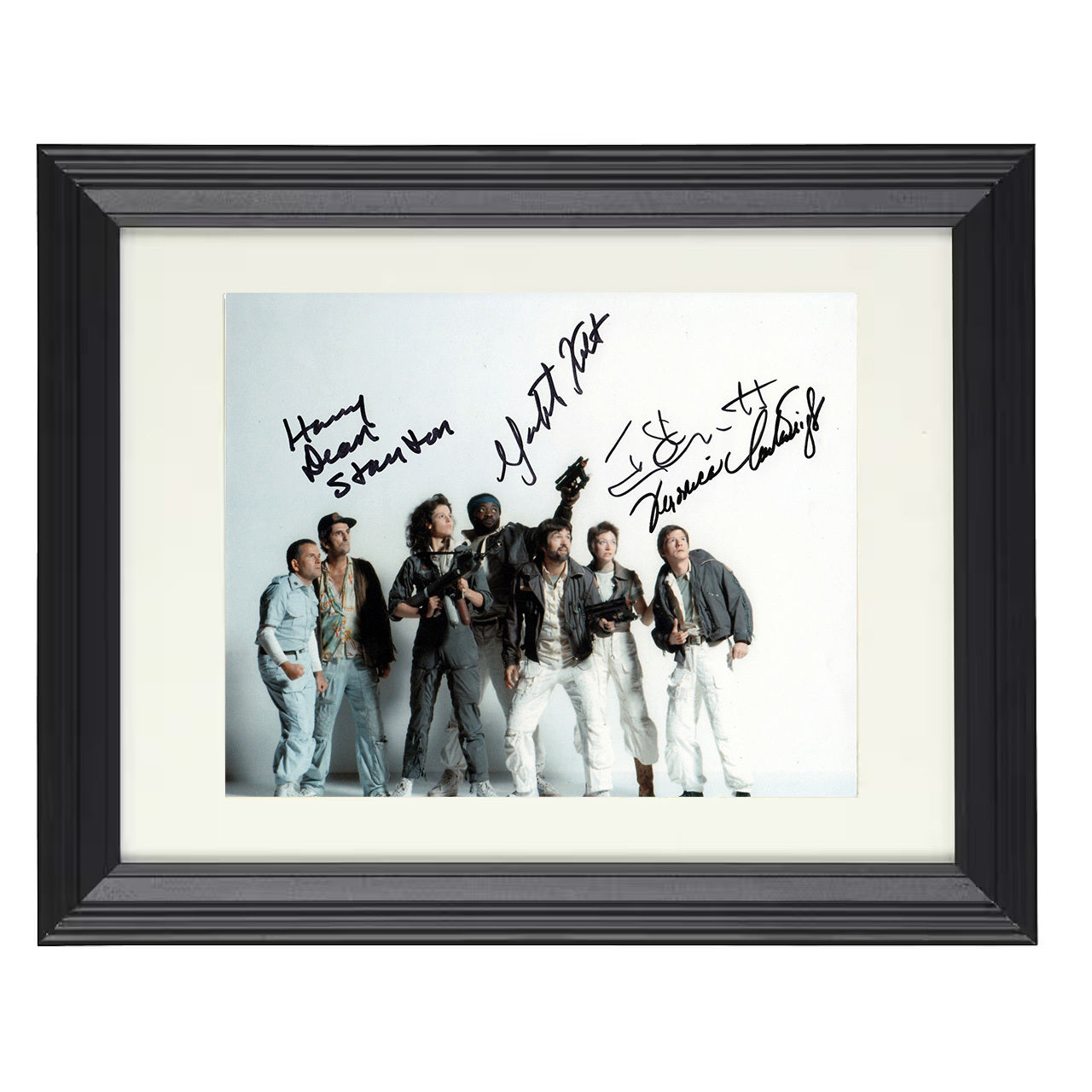 Aliens Cast – Aliens – Squad Goals in Space – 8x10 black beveled framed movie wall art