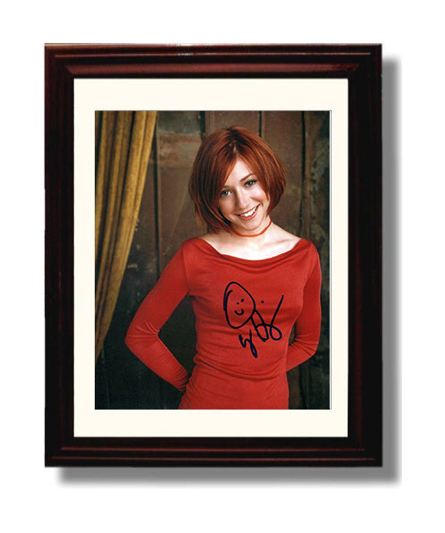 Alyson Hannigan - Red Hair Studio Photograph movie wall art 8x10 Beveled Frame
