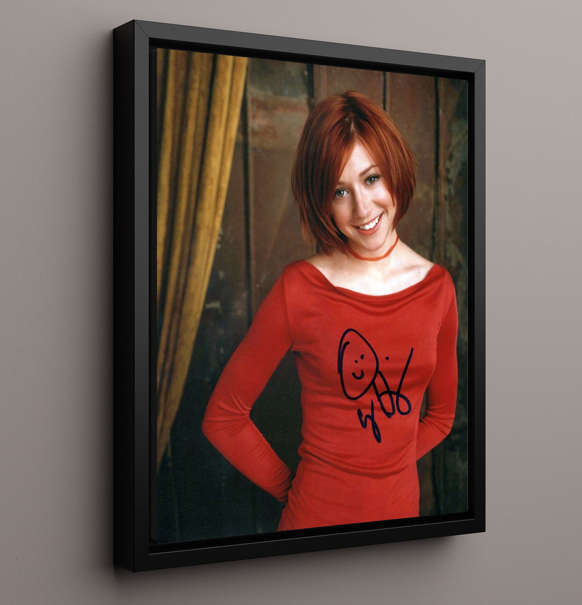 Alyson Hannigan - Red Hair Studio Photograph movie wall art 16x20 Framed Canvas