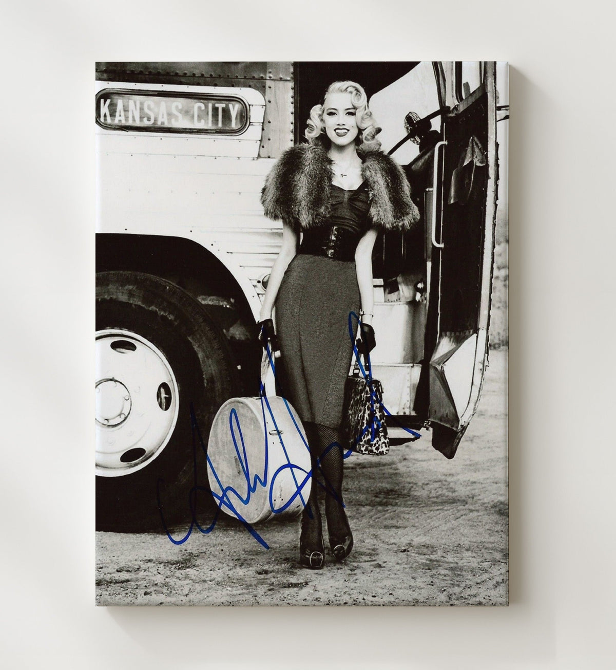 Amber Heard - Glamour Studio Photograph movie wall art 8x10 Beveled Frame
