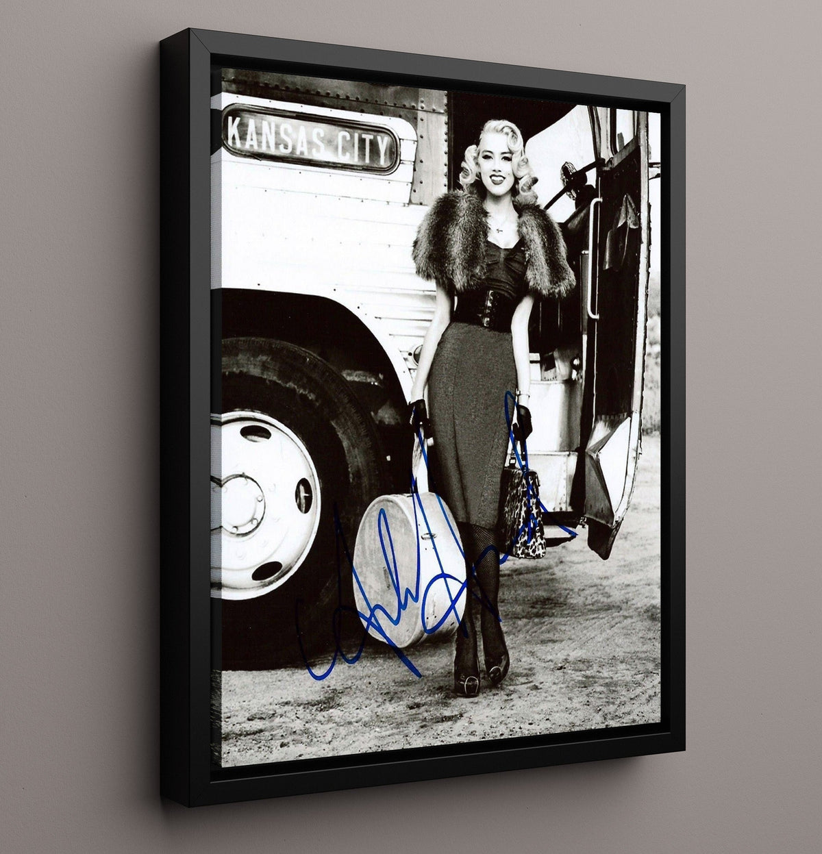 Amber Heard - Glamour Studio Photograph movie wall art 16x20 Gallery Frame