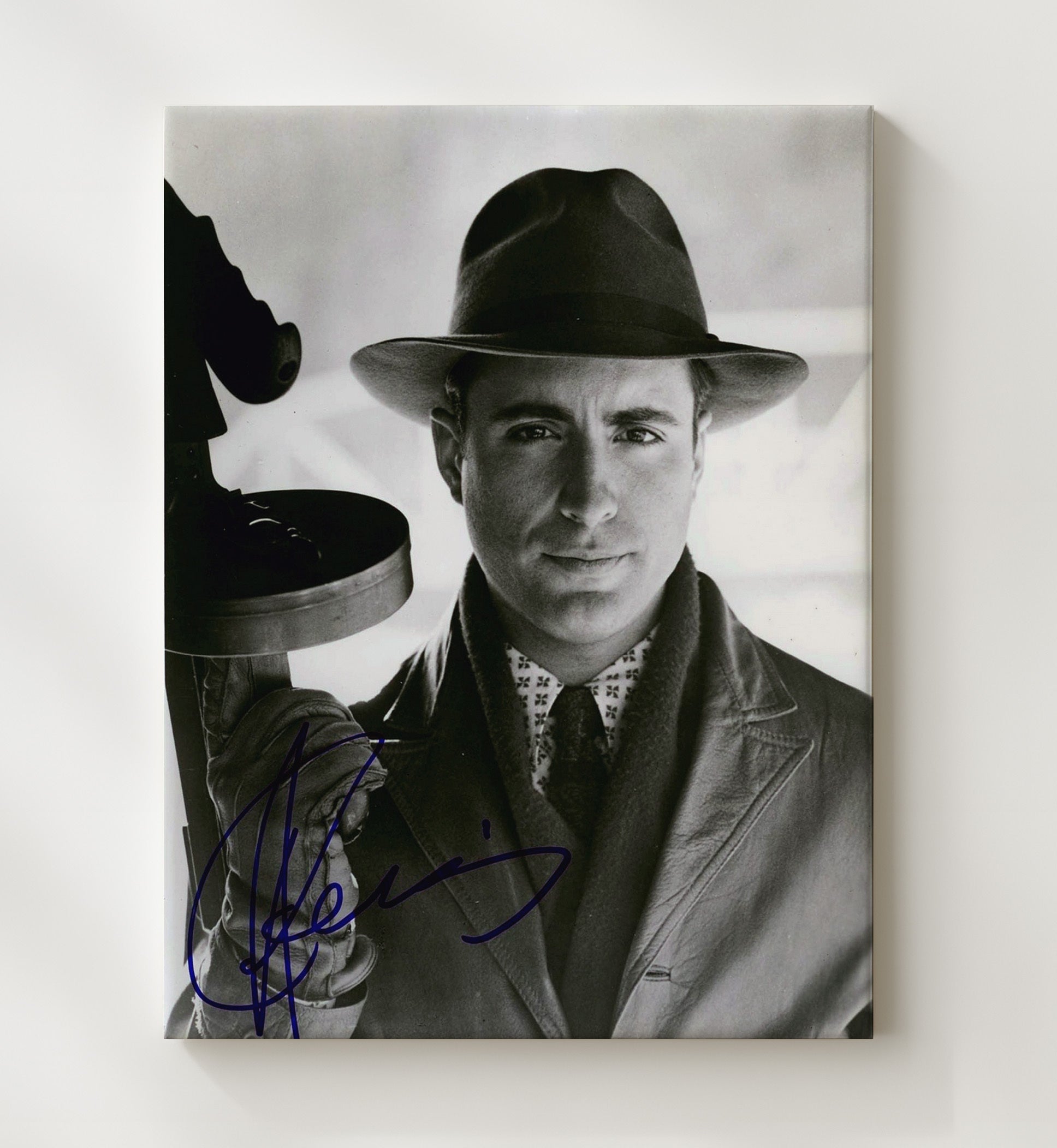 Andy Garcia - Classic Black and White Portrait Vintage Movie Wall Art - 20x24 Canvas movie decor
