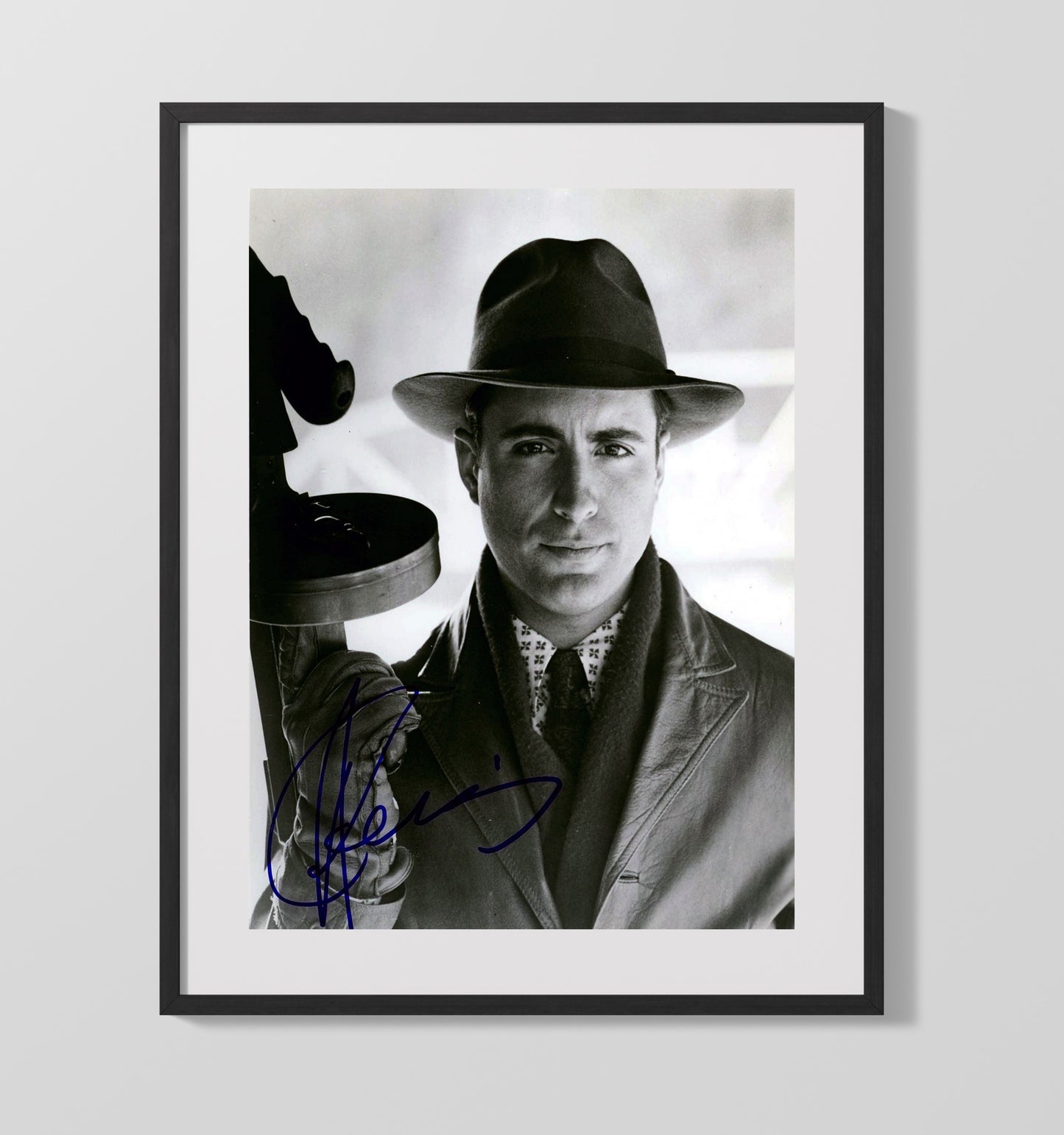Andy Garcia - Classic Black and White Portrait Vintage Movie Wall Art - 16x20 Gallery Frame movie decor