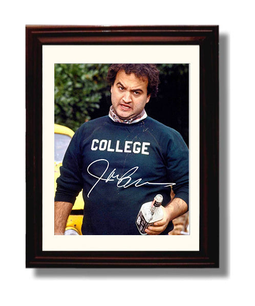Animal House - John Belushi - Bluto - Wild College Party Chaos movie wall art 8x10 Beveled Frame