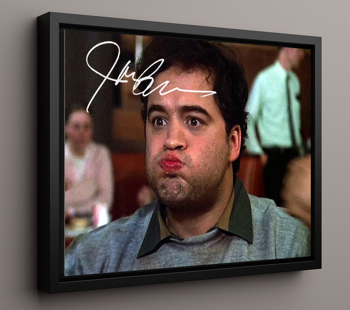 Animal House - John Belushi - Bluto Blutarsky - Cafeteria food fight chaos movie wall art 16x20 Gallery Frame