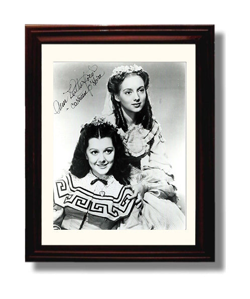 Ann Rutherford - Gone with the Wind Carreen O'Hara Photograph movie wall art 8x10 Beveled Frame