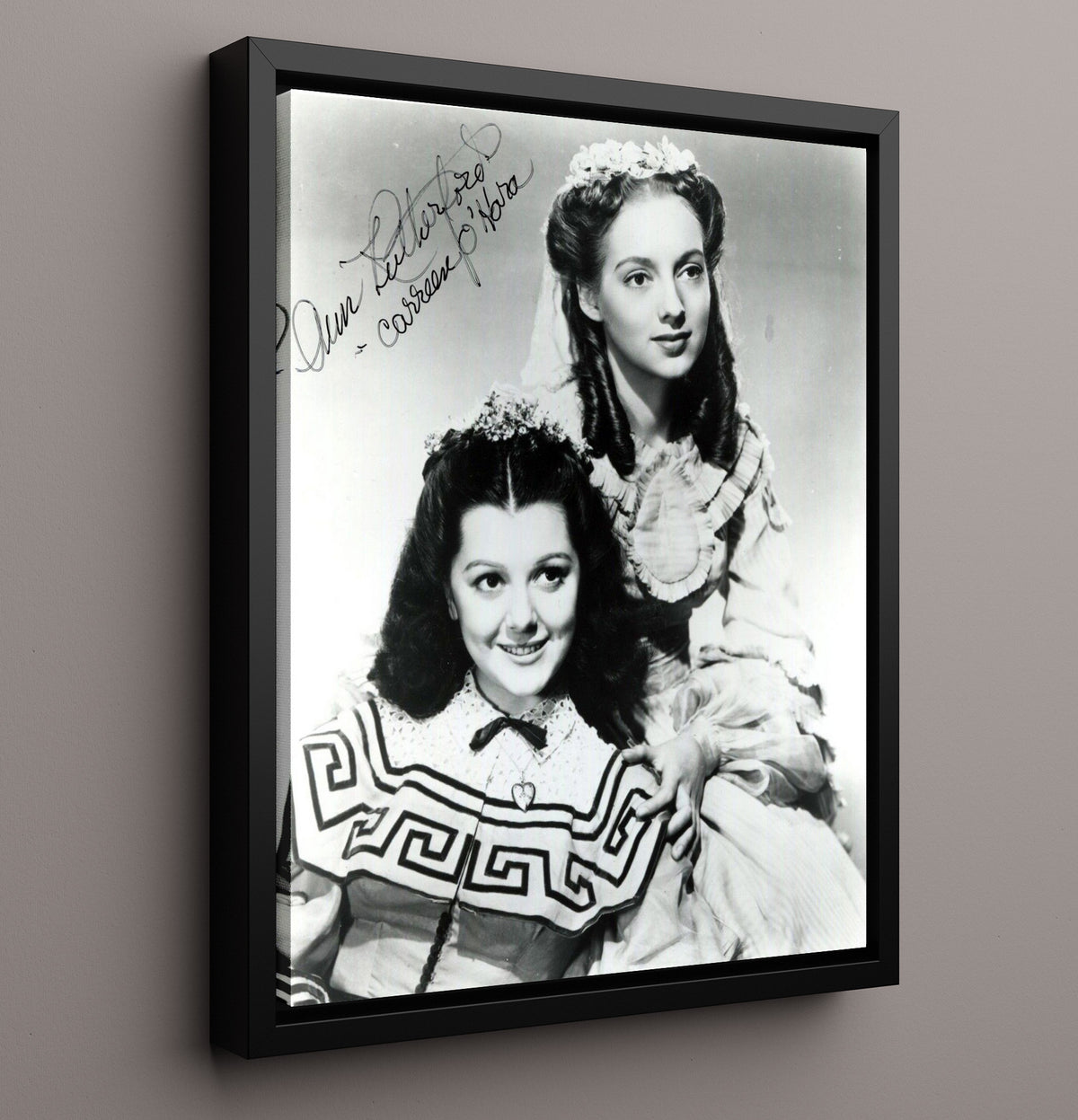 Ann Rutherford - Gone with the Wind Carreen O'Hara Photograph movie wall art 16x20 Framed Canvas