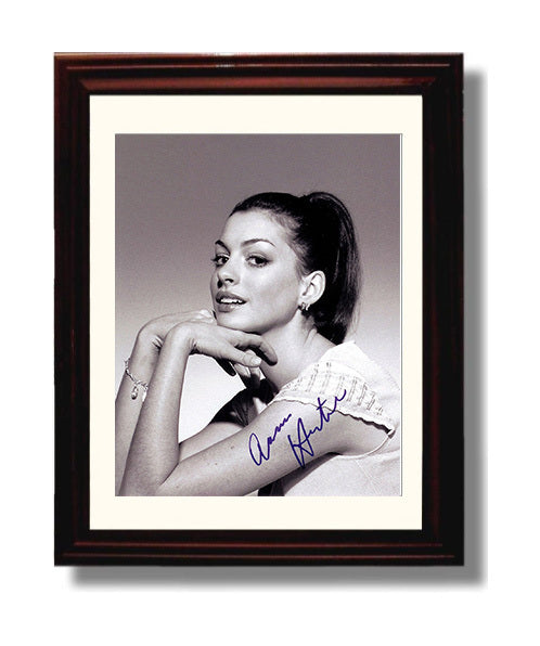 Anne Hathaway - Glamour Studio Photograph movie wall art 8x10 Beveled Frame