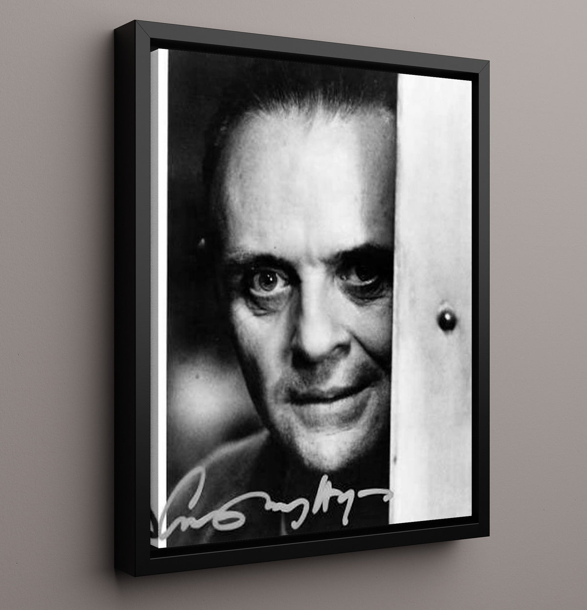 Anthony Hopkins - Sinister Stare movie wall art 16x20 Framed Canvas