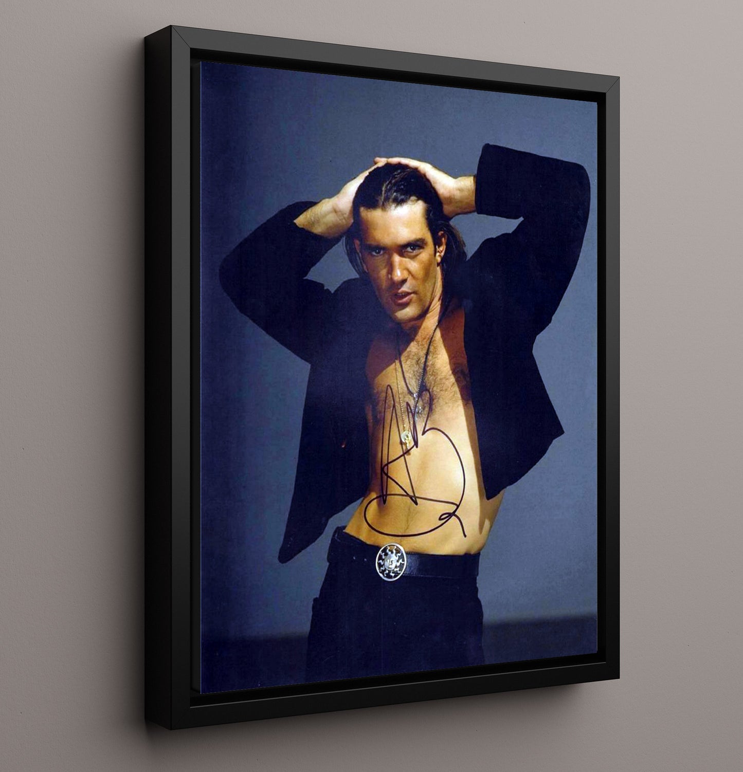 Antonio Banderas - Studio Photograph movie wall art 16x20 Framed Canvas