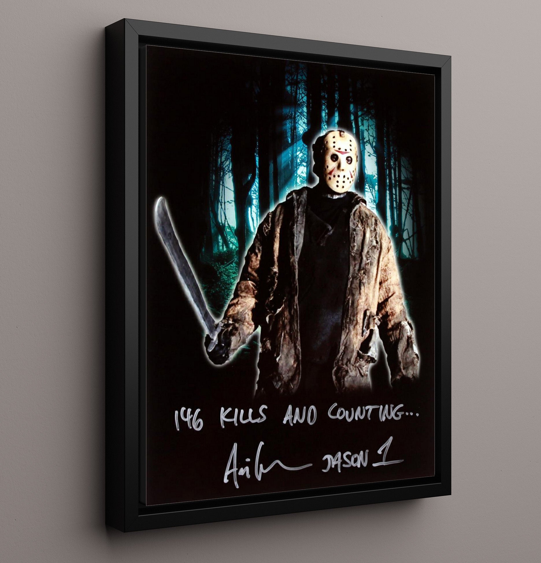Ari Lehman - Jason Lives Vintage Movie Wall Art - 16x20 Framed Canvas movie decor