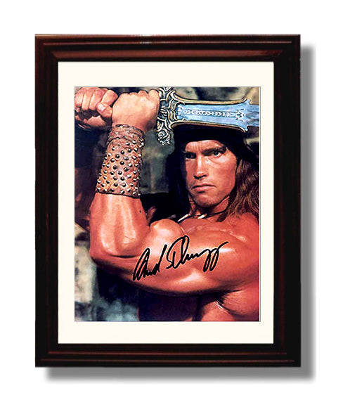 Arnold Schwarzenegger - Conan the Barbarian Conan movie wall art 8x10 Beveled Frame