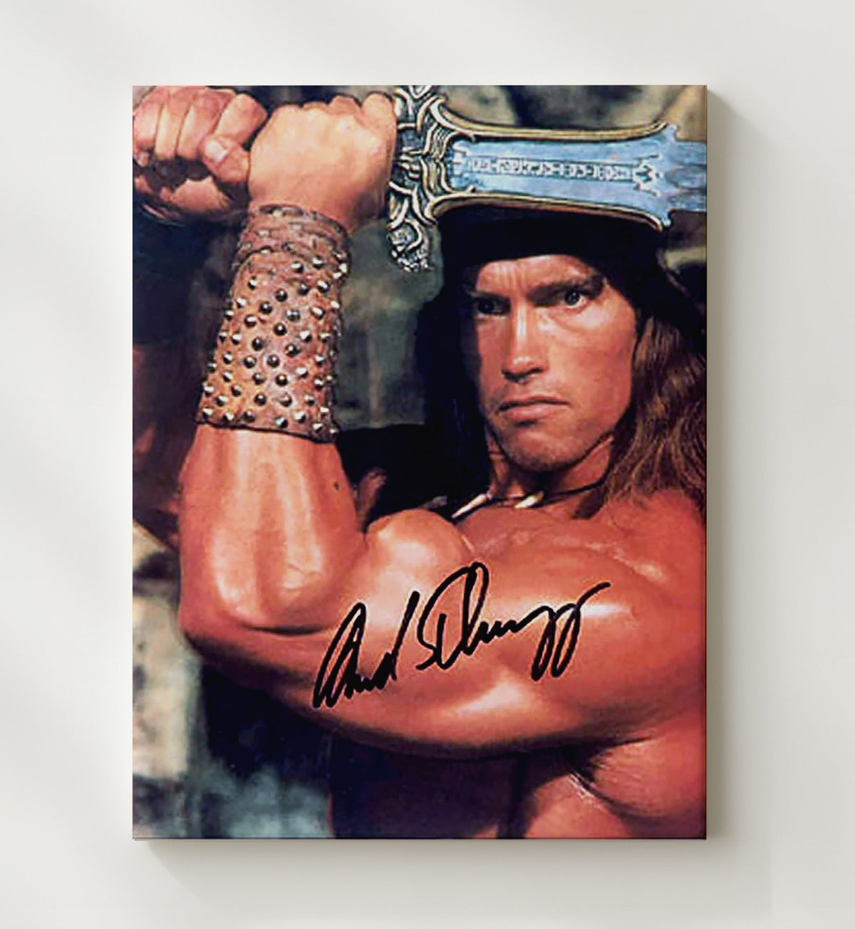 Arnold Schwarzenegger - Conan the Barbarian Conan movie wall art 8x10 Beveled Frame