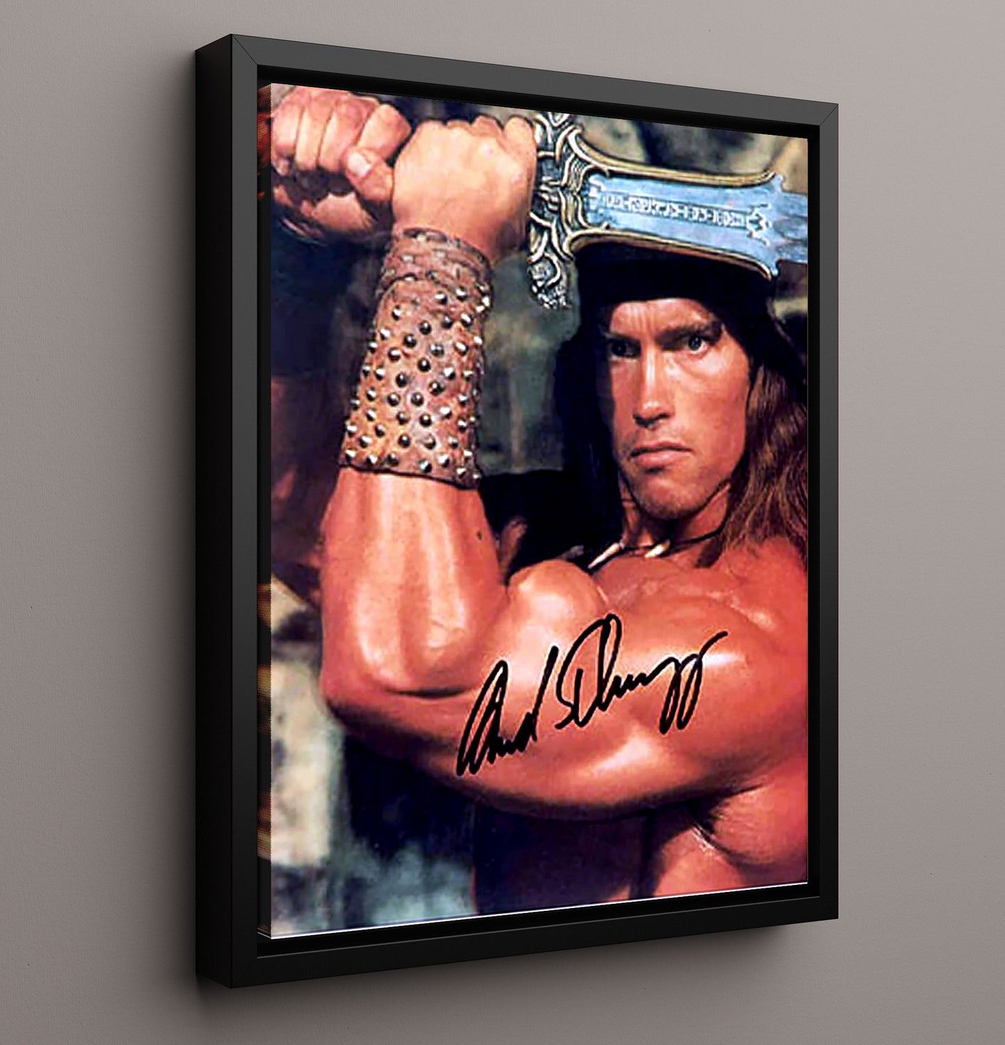 Arnold Schwarzenegger - Conan the Barbarian Conan movie wall art 16x20 Framed Canvas