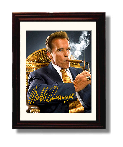 Arnold Schwarzenegger - Terminator Black Jacket movie wall art 8x10 Beveled Frame